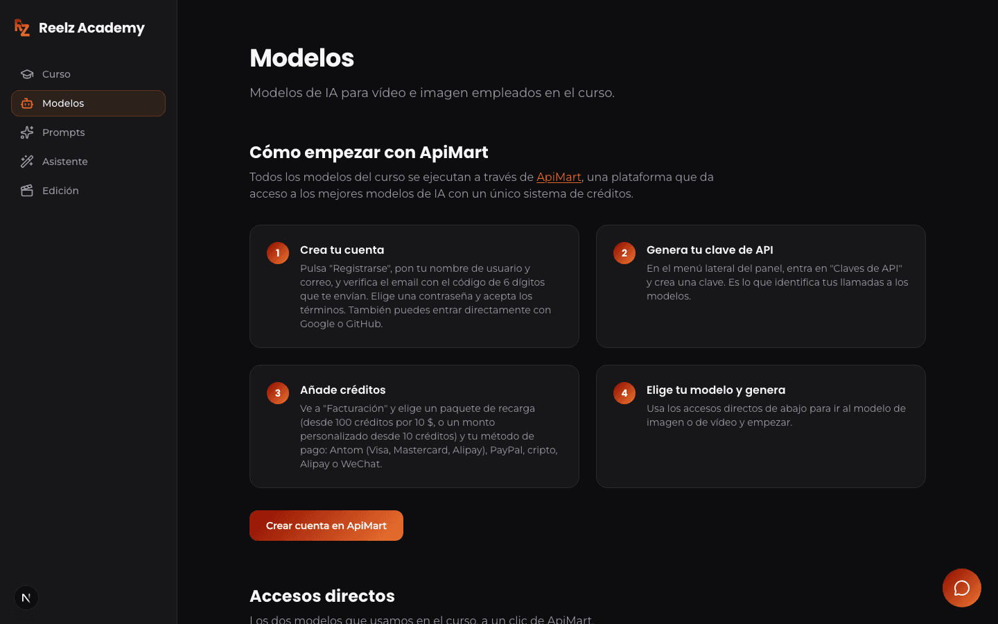 El catálogo de modelos de IA dentro de la plataforma